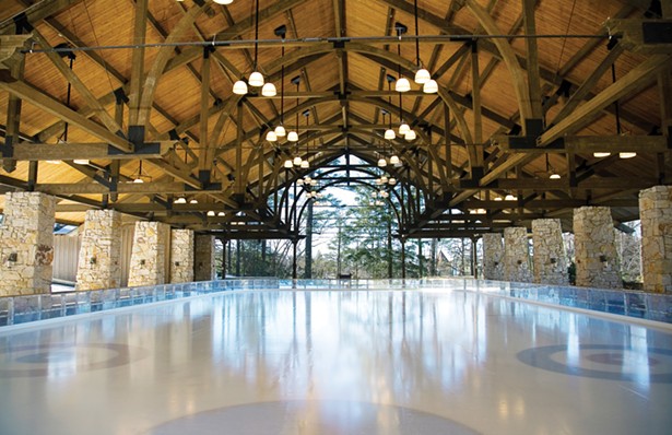 The ice rink at Mohonk Mountain House