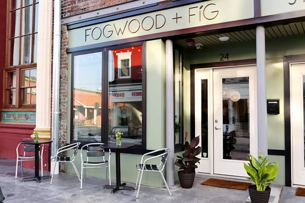 Fogwood & Fig's cute location on Main Street in Port Jervis