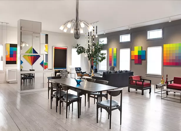 Gillette’s street-facing gallery is regularly redecorated with an eclectic blend of living room sets, chairs, coffee and dining tables. - DEBORAH DEGRAFFENREID