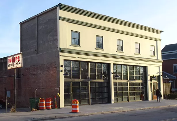 The renovated Poughkeepsie Trolley Barn at 489 Main Street.