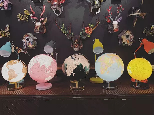 Globe display at Exit 19.