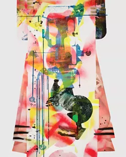 Vestment, from Laleh Khorramian’s solo - exhibit “Unearth,” running through May 26 - at two locations, September Gallery and Elizabeth Moore Fine Art in Hudson. - ALTERNATIVE COVER