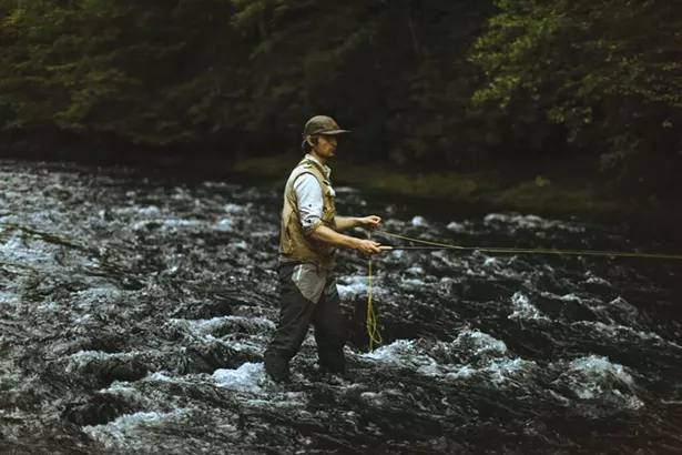 Fishing the Willowemoc Creek at Livingston Manor Fly Fishing Club; a modern day interpretation of a Catskills Fly Fishing Club. Open for private groups, individual bookings on select weekends, and a number of intimate member events each annum. - PHOTO: PETER CROSBY