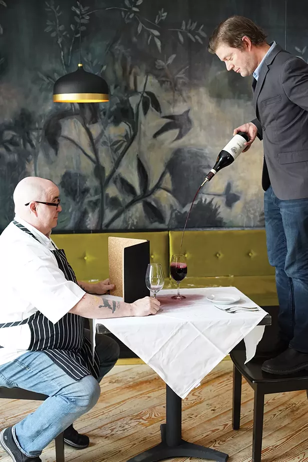 Chef Rich Reeve and owner/general manager Kyle Kelley at Bia in Rhinebeck. - PHOTO: JOHN GARAY