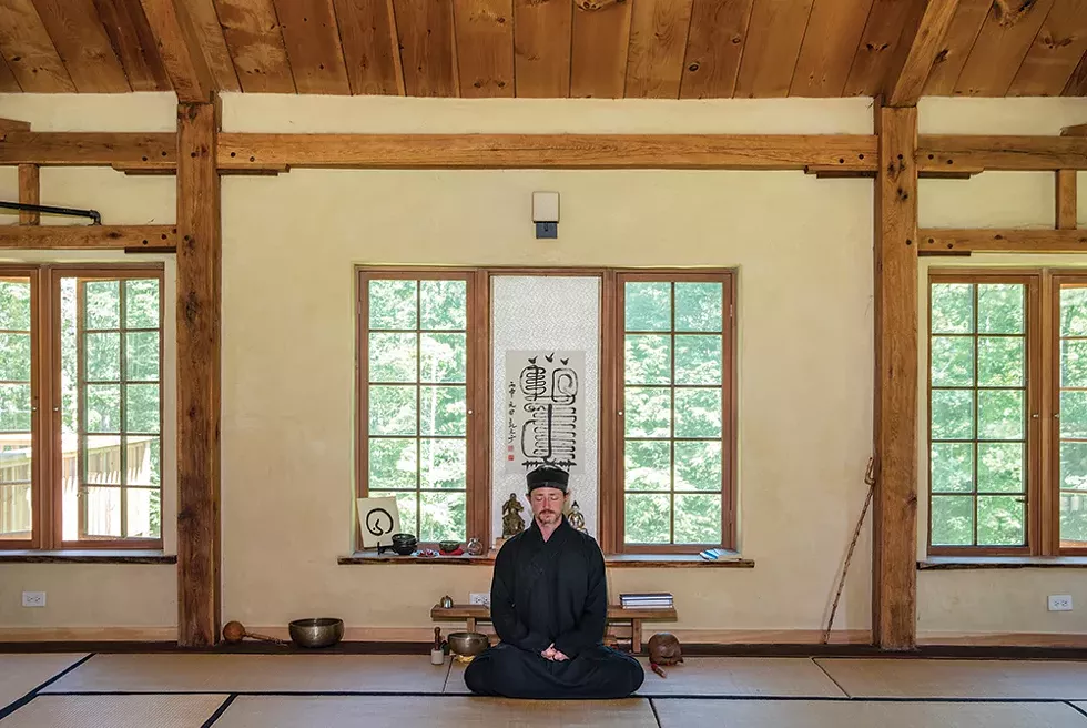 Duncan in the Northern Dipper Temple, adjacent to the west end of his home. - PHOTO: DEBORAH DEGRAFFENREID