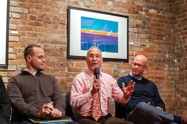Pattern for Progress’s Joe Czajka, Scenic Hudson’s Jeff Anzevino, and RUPCO’s Kevin O’Connor. - PHOTO: ANNA SIROTA