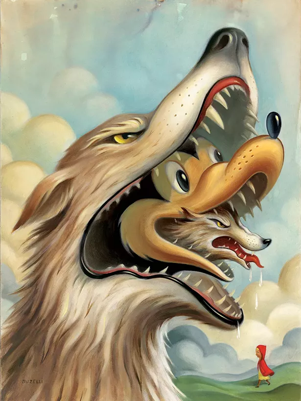 Fairy Tale Evolution, oil on board, 2013, cover for the University of Chicago Magazine