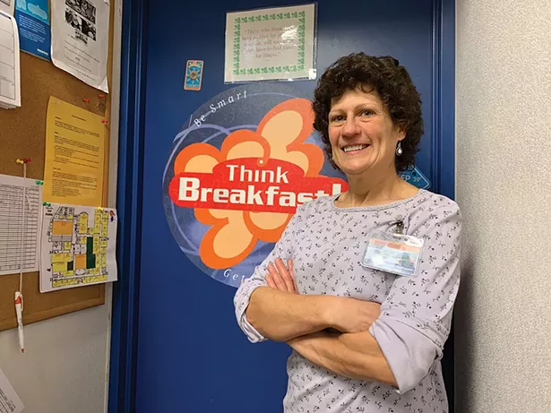 Connie Mathiesen, Margaretville’s cafeteria - manager, convinced the local school board to adopt CEP. - PHOTO: LISSA HARRIS