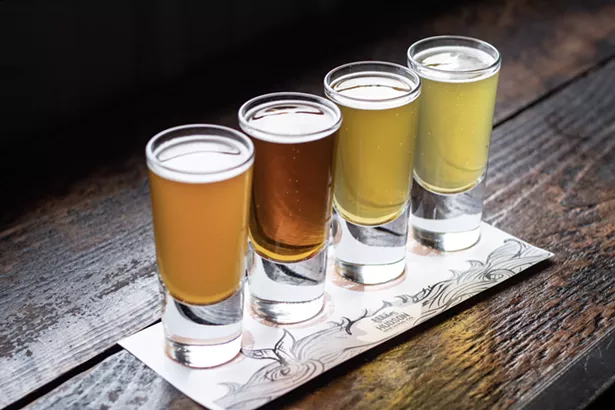 Hudson Brewing flight - TYLER ZIELINSKI