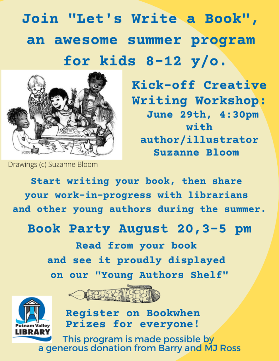 Let's Write a Book creative writing workshop