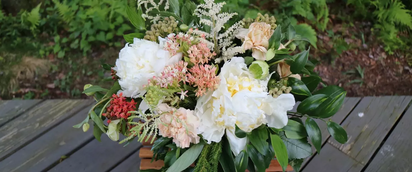 Bear Creek Farm specializes in dahlias and peonies.