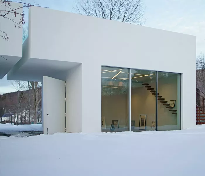 TURN PARK ART SPACE, West Stockbridge, MA - Contemporary Sculpture Park and Visitor Center - The Gate House Visitor Center contains a small indoor gallery, gift shop and visitor check-in. - SCOTT BENEDICT