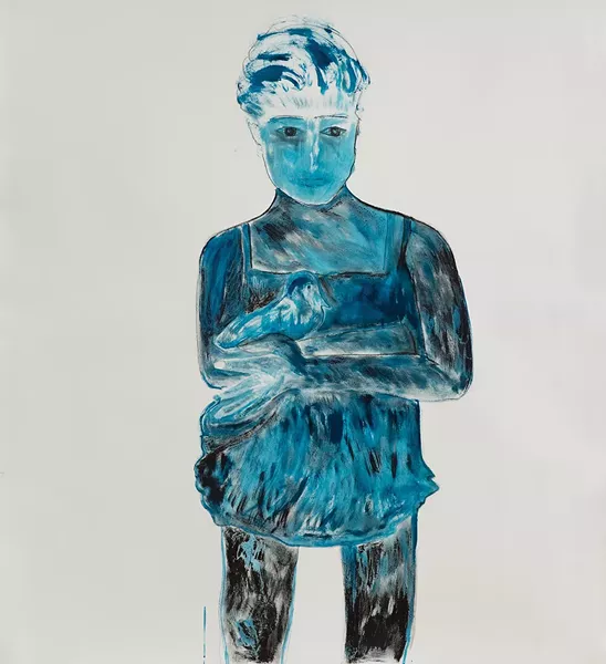 Hermione, Eleni Smolen, oil and ink, 2019. - PHOTO BY HOWARD GOODMAN