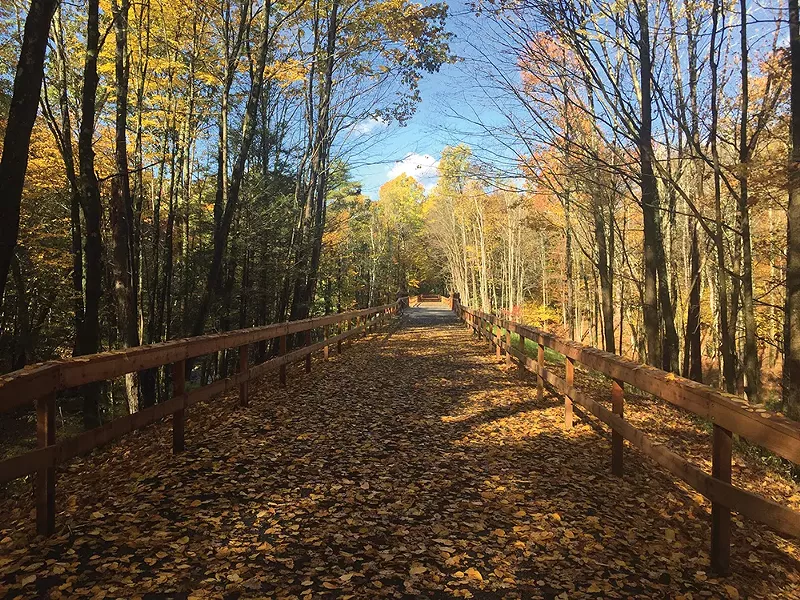 The Butternut Creek section of the Ashokan Rail Trail