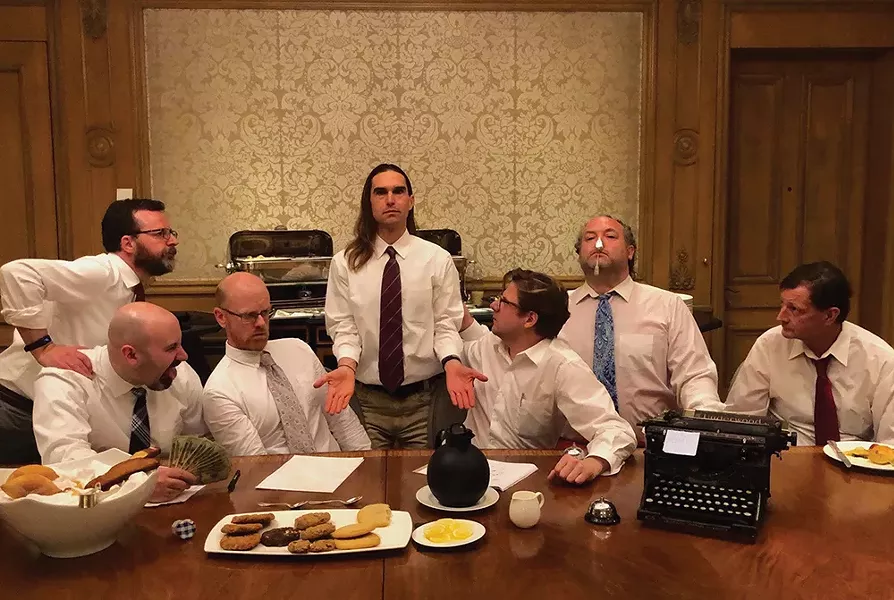 Previously scheduled to perform this month at 11 Jane St. Art Center in Saugerties, Boston Typewriter Orchestra has recently released a four-song vinyl 10” with cover artwork by local artistic polymath Brian Dewan.