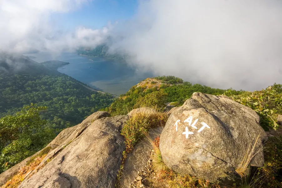 Breakneck Ridge, which lies between Beacon and Cold Spring, is a popular hiking spot for tourists and locals alike.