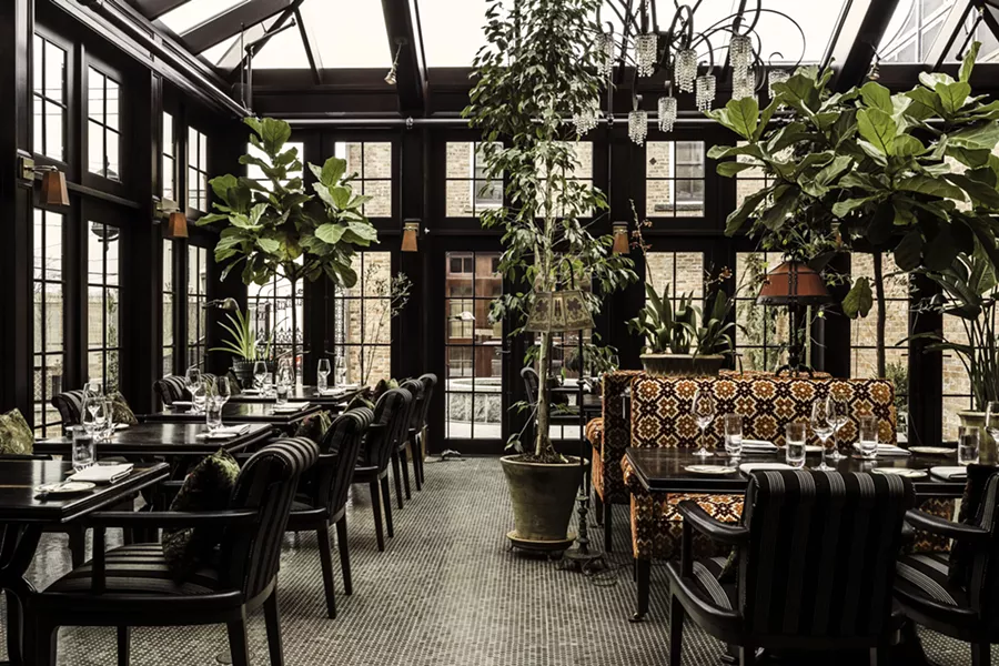 The Conservatory houses the Maker Restaurant.