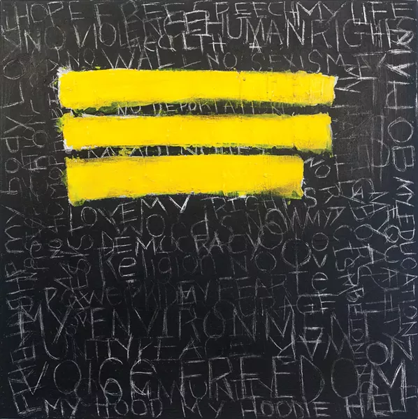 Unholy IV - Pauline Decarmo, acrylic on canvas, 2017