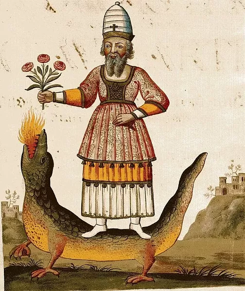 Zoroaster, prophet of the Parsi or Zoroastrian religion.