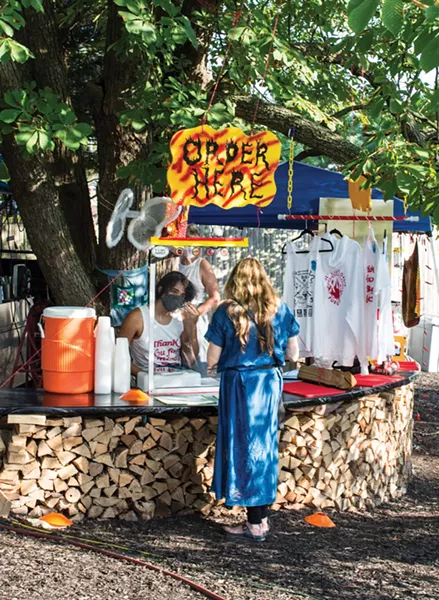 Lil Debs Oasis’s pop-up behind Rivertown Lodge. Lil Debs Oasis donates 69 cents from every to promote racial justice. - PHOTO BY ANGELINA DREEM