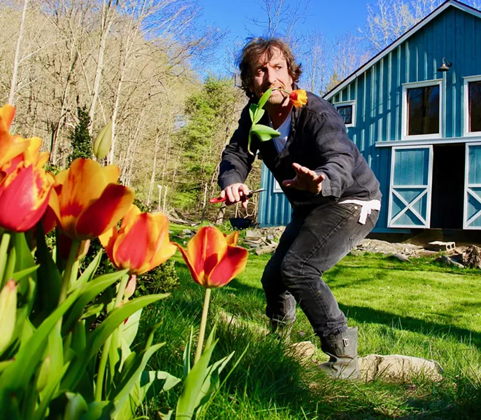 A still from one of FireDean's Zoom gardening classes