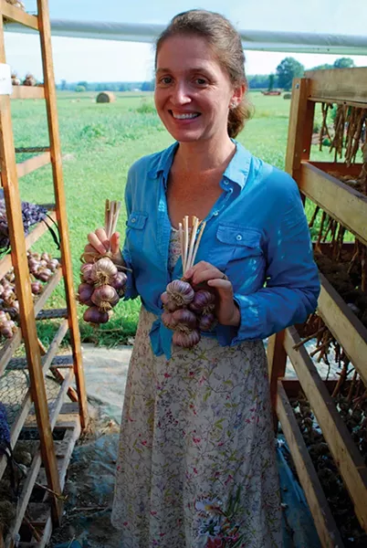 Suzanne Kelly of Green Owl Garlic - LARRY DECKER