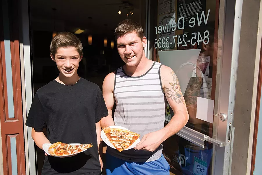 Outside of Slices in Saugerties - EVA DEITCH