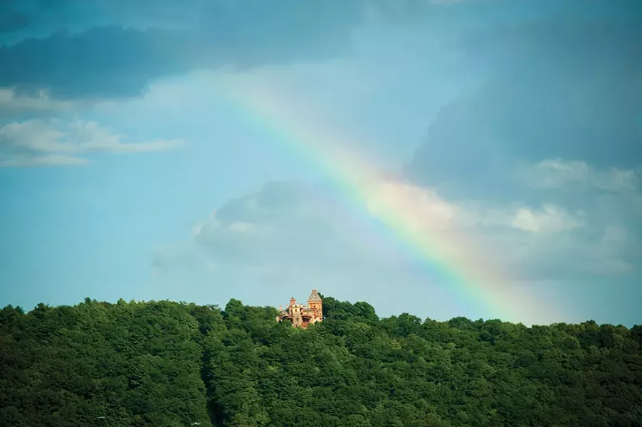 A rainbow over Olana. - ROY GUMPEL