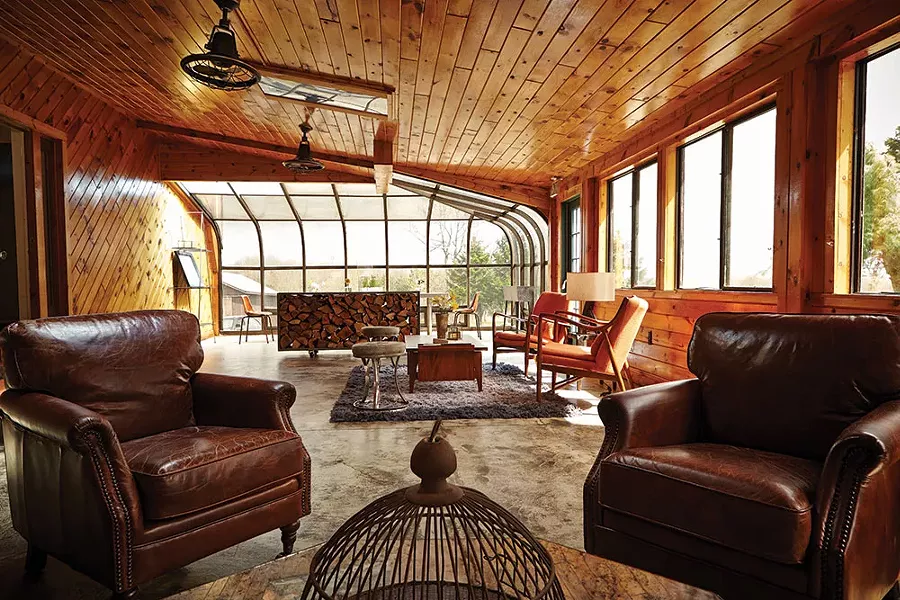Nine River Road's sunroom