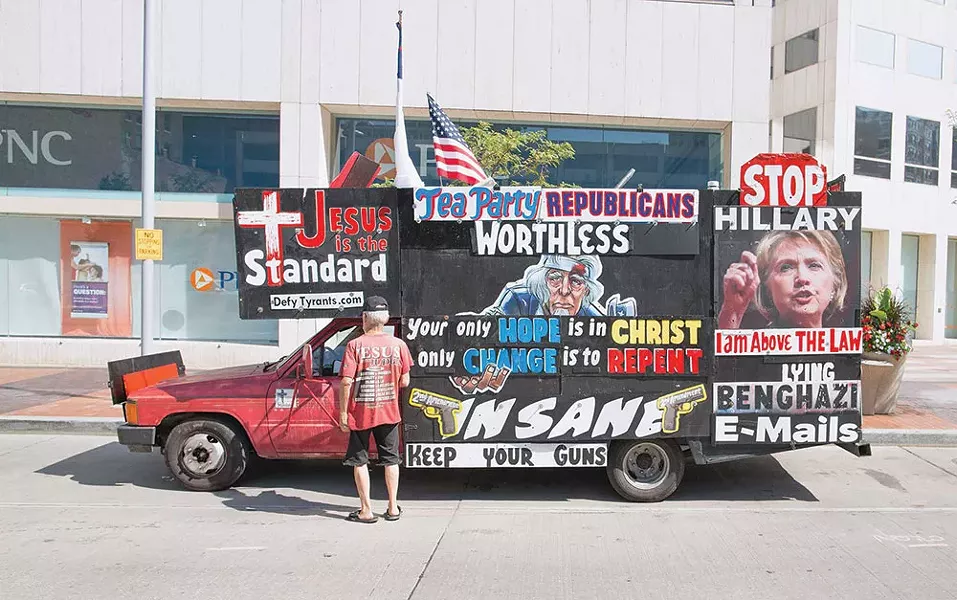 The Jesus protesters were by far the most vocal. The separation of church and state has been blatantly ignored as of late. - FRANK SPINELLI