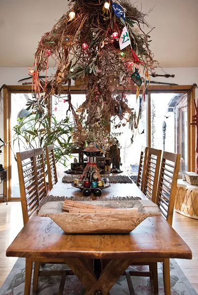 "When we lived in the Rondout, our neighbors were George Cole and his partner, who have an auction house," says Castellarian, referring to George Cole Auctions & Realty in Red Hook. The couple collected much of the home's art and sculpture, and all of its taxidermy, from Cole's estate sales. - DEBORAH DEGRAFFENREID