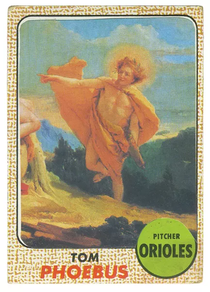 Baseball card featuring one of the immortals who played for the Delphi Dodgers. - MIKHAIL HOROWITZ