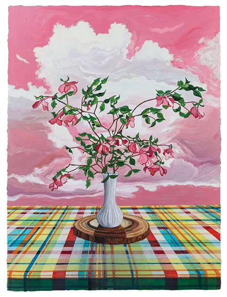 May Day/Domestic Bliss - julia whitney barnes | ink and oil on mounted mylar | 33” x 25”| 2016 - JULIA WHITNEY BARNES