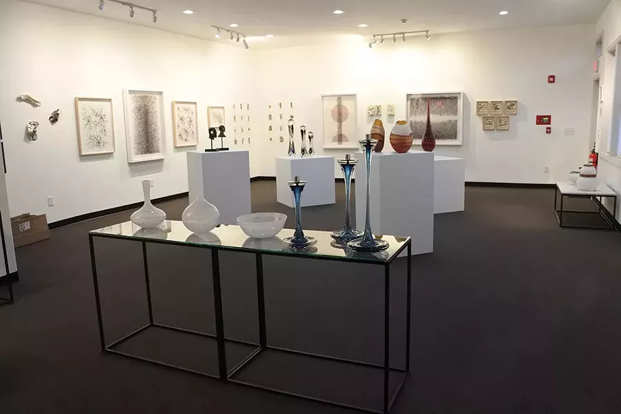 Inside the Woodstock Art Exchange.