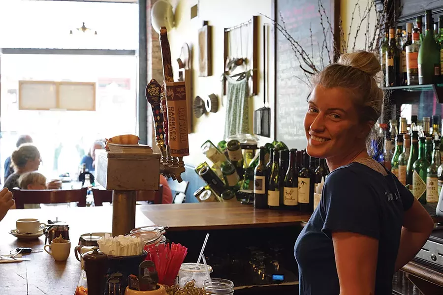 Angel Thorbjorsen at Miss Lucy's Kitchen in Saugerties - JOHN GARAY