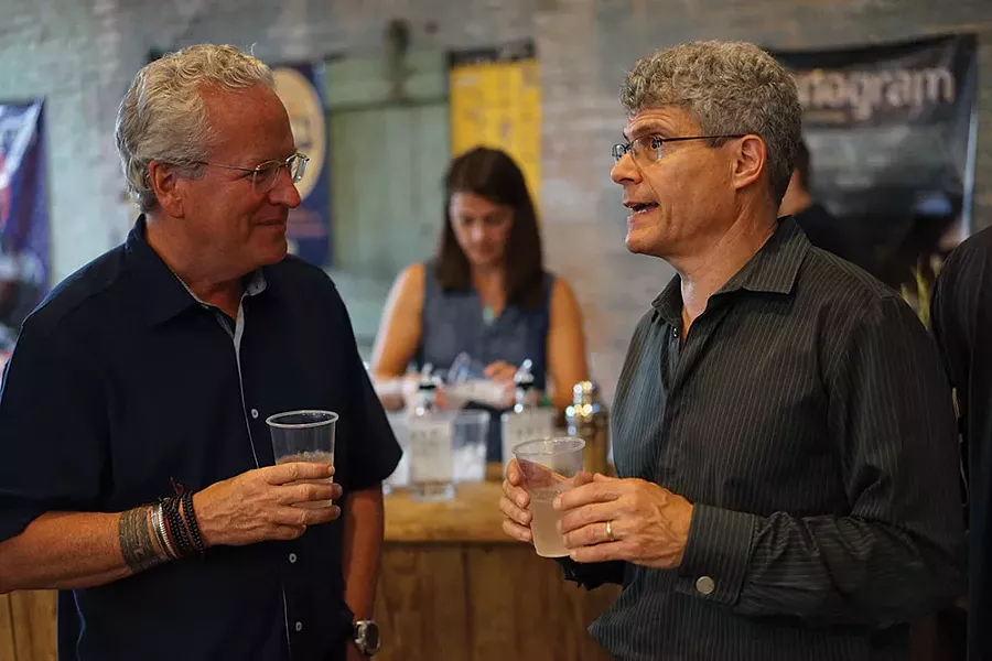 Filmmaker Jon Bowermaster with Riverkeeper president Paul Gallay. - JOHN GARAY