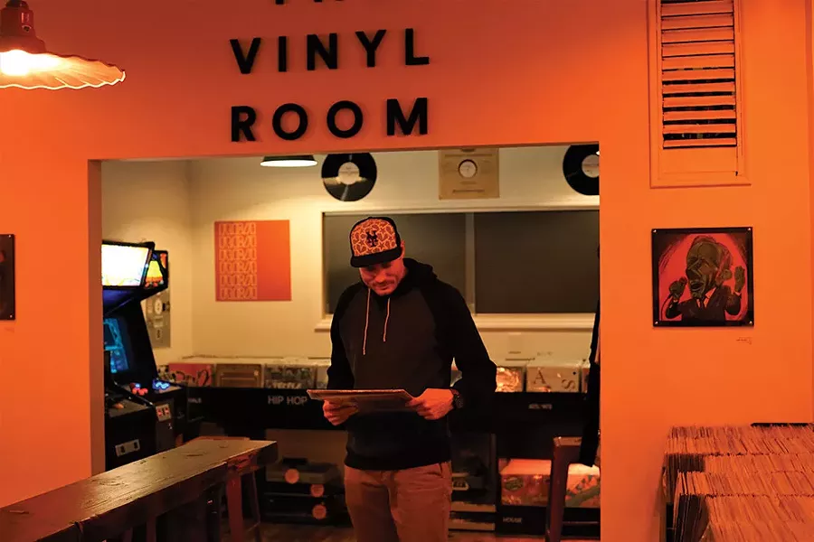 John Kihlmire, owner, at The Vinyl Room in Wappingers Falls. - JOHN GARAY