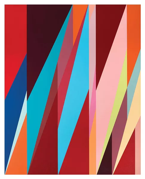 Metropolitan | Odili Donald Odita | acrylic on canvas | 2017