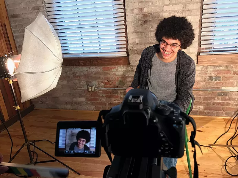 Matthew Hamilton, a participant in the DROP TV summer program.