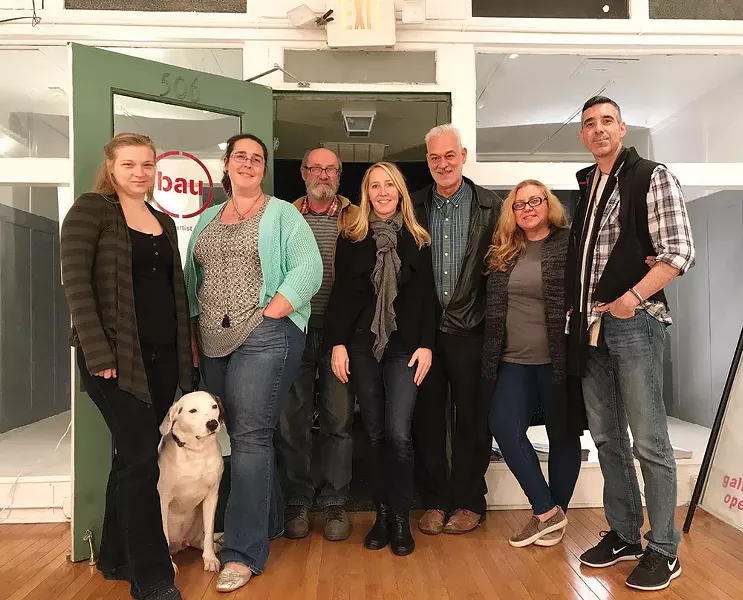 Pictured (l-r): Kirsten Lyon, Erica Caginalp, Herman Roggeman, Pamela Zaremba, Gary Jacketti, Carla Goldberg, Russell Ritell - Not pictured: Joan Phares, Julie Jacobs, Grey Zeien and Melissa Schlobhom