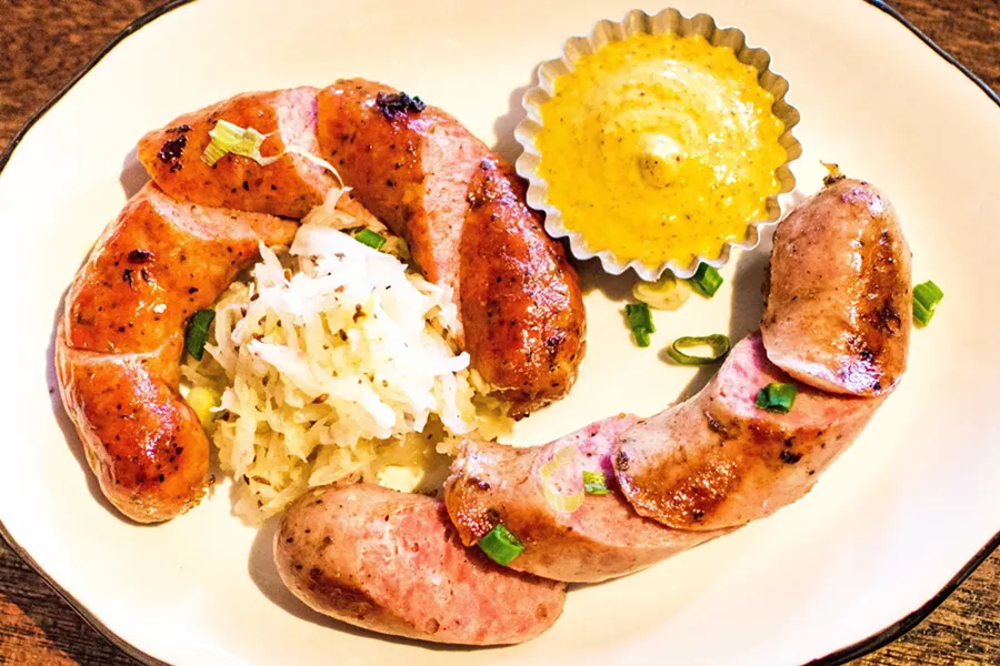The sausage plate.