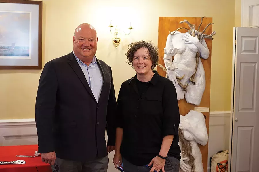 Ed Bergstraesser of AT&T with Leigh Bahnatka of Record Storage Solutions. - JOHN GARAY