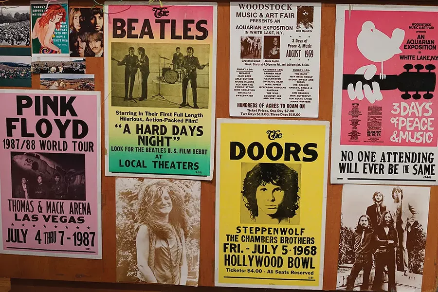 The Woodstock Blues checkout counter. - JOHN GARAY