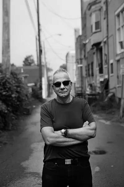 Richard Boch next to the Govenor’s Tavern in Hudson on August 17. - FIONN REILLY