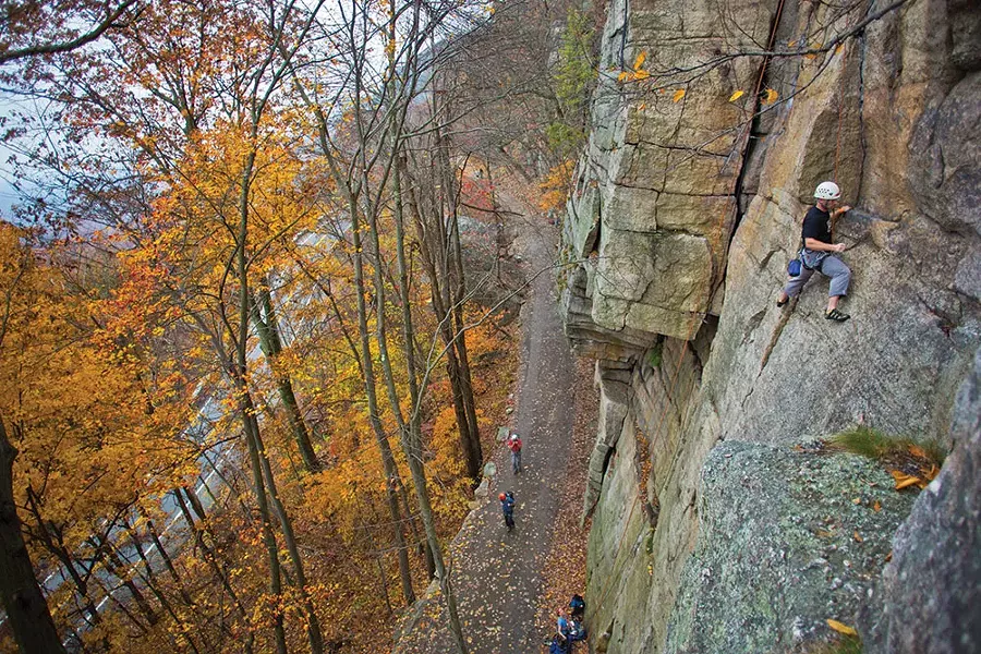 Rock climbing at the Mohonk Preserve. - QUYEN DAC NGUYEN