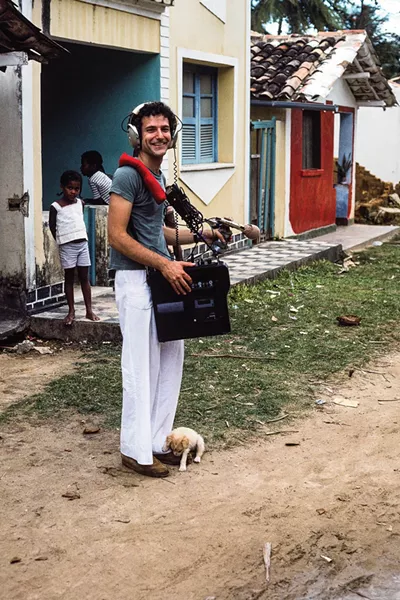 Jim Metzner field recording in Bahia, Brazil in 1975.