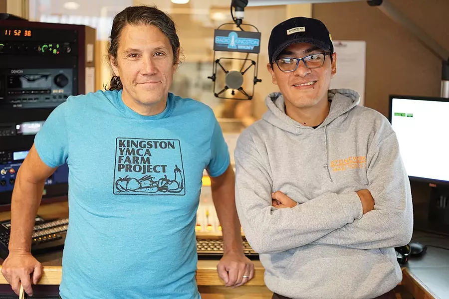 Jimmy Buff, executive director of Radio Kingston, and Manny, host of “La Dosis Perfecta.” - JOHN GARAY