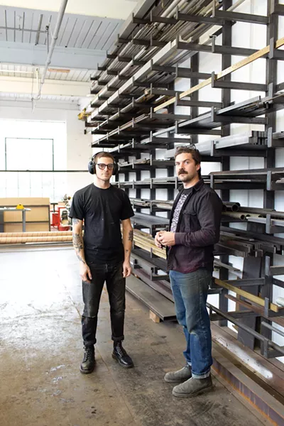 Winston Ragle and Justin Catania, Atlas Industries - Founded in 1993 by Thomas Wright and Joseph Fratesi, Atlas Industries is a multi-disciplinary design and manufacturing firm integrating interiors, furniture, and objects in a craft-based sensibility. Atlas’s portfolio includes a wide range of work—custom cabinetry, custom millwork, modular office design, handmade furniture—but it’s best known for its signature as4 modular shelving, whose understated elegance and clean lines have made it a favorite of designers.