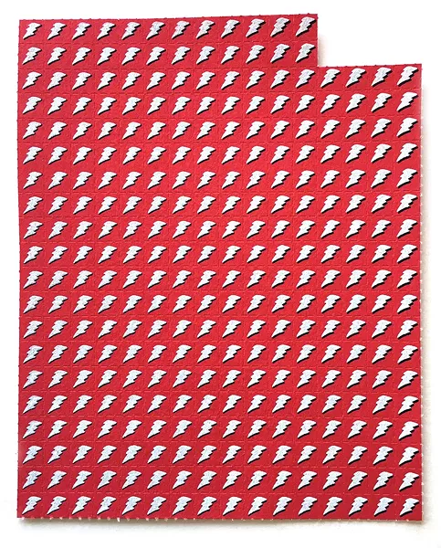 Silkscreened ink on perforated paper, 2019 - KARSTEN KREJCAREK