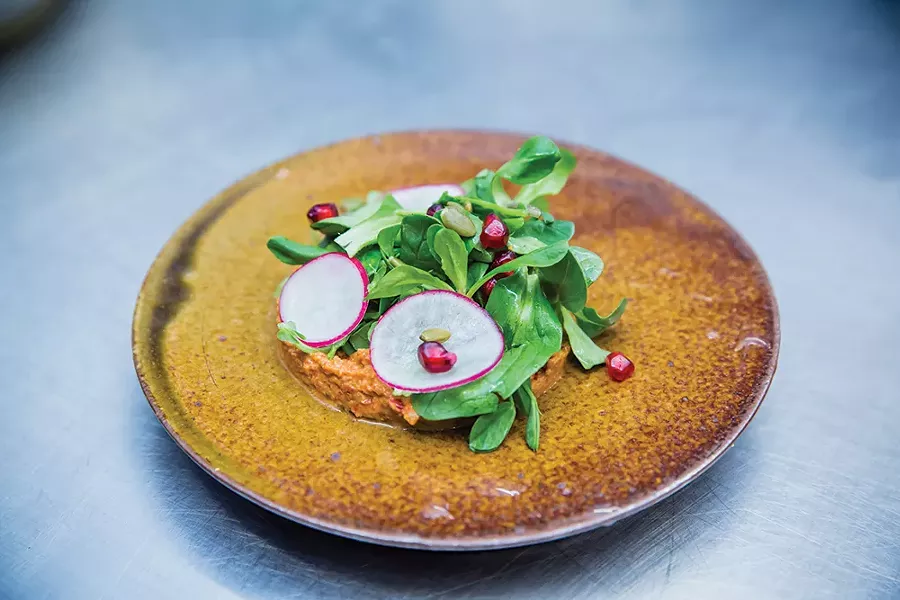 Muhammara and liptauer salad - PHOTOS BY MARY KELLY